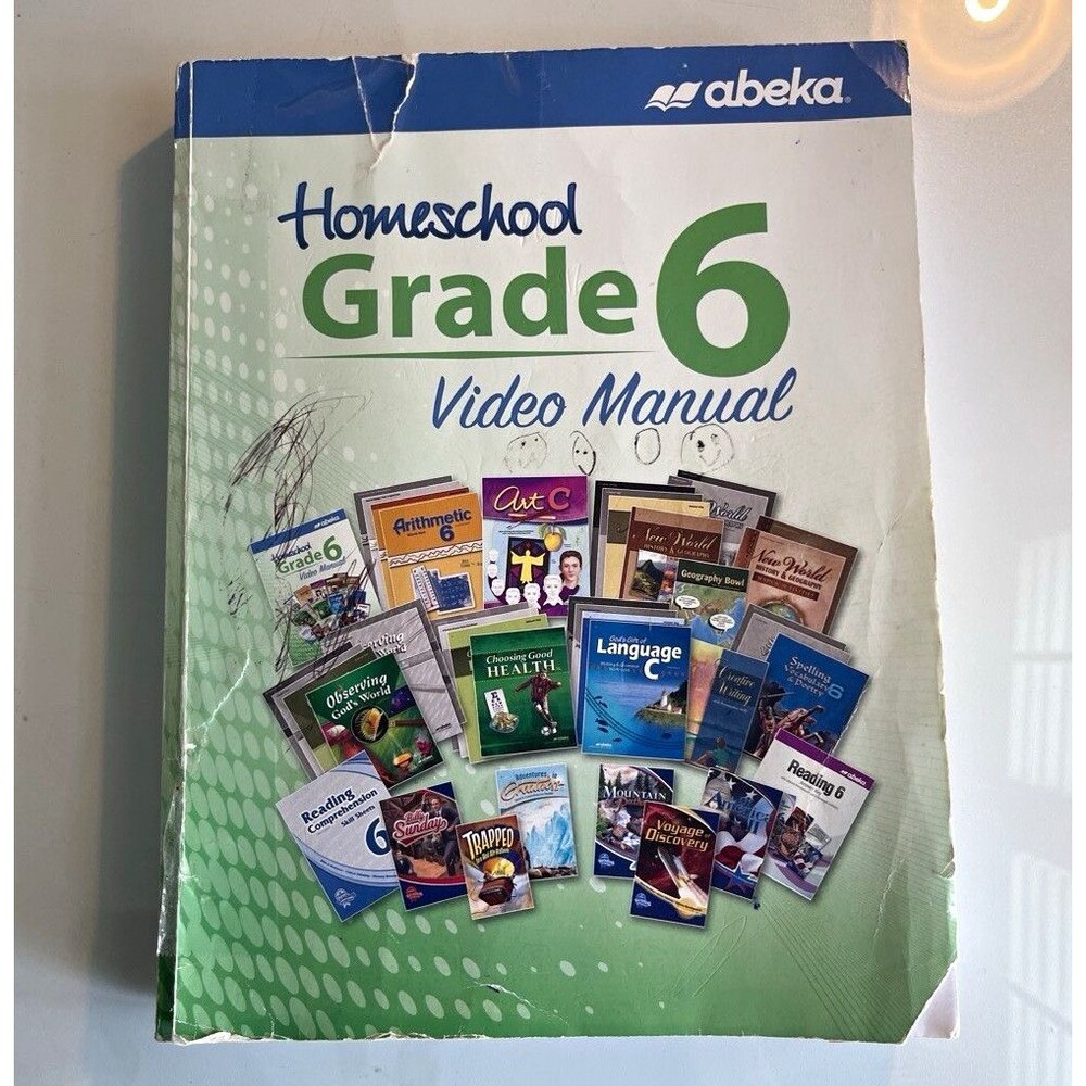 Abeka Homeschool Grade 6 Video Manual Binder 2024 English Homeschooling